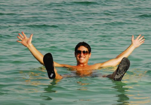 Floating in the Dead Sea Floating in the Dead Sea
