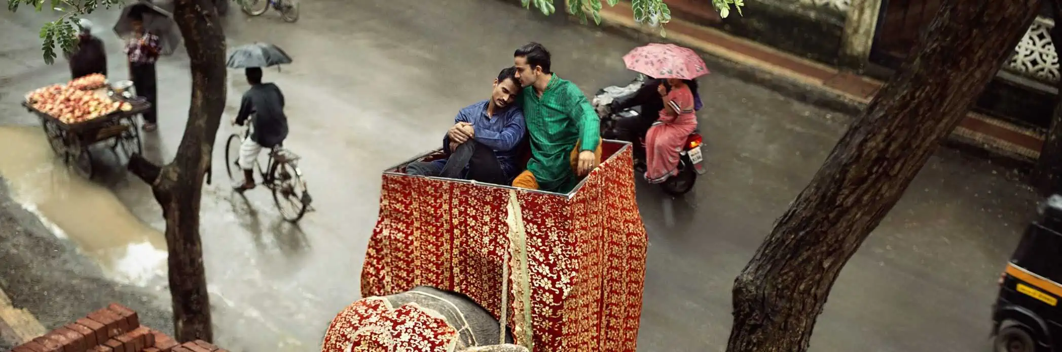 India gay couple on elephant by Braden Summers