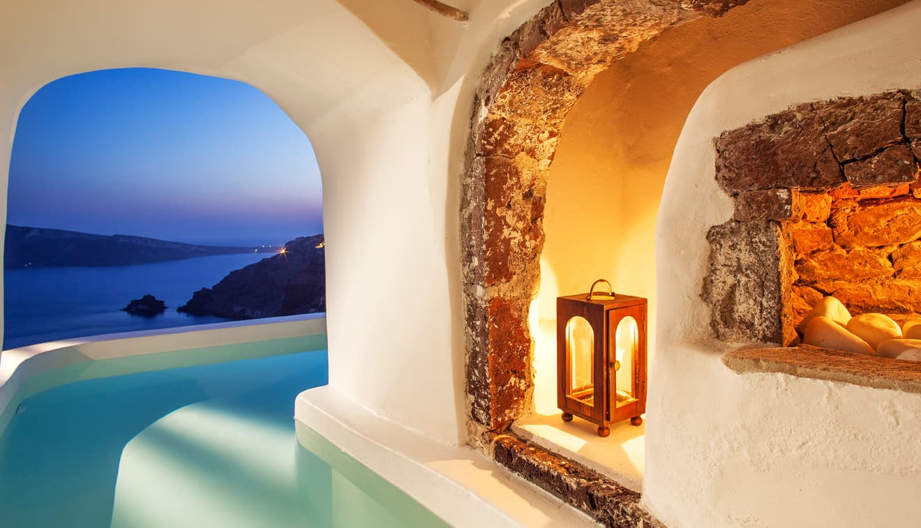 Canaves Oia Suites river pool suite