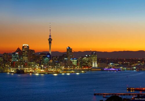 Auckland city at night Auckland city at night