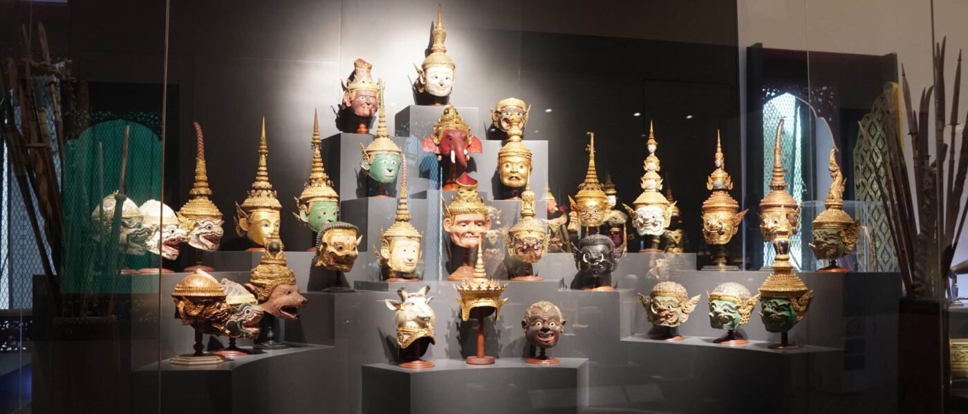 Classical Thai performance masks from the Ramakien