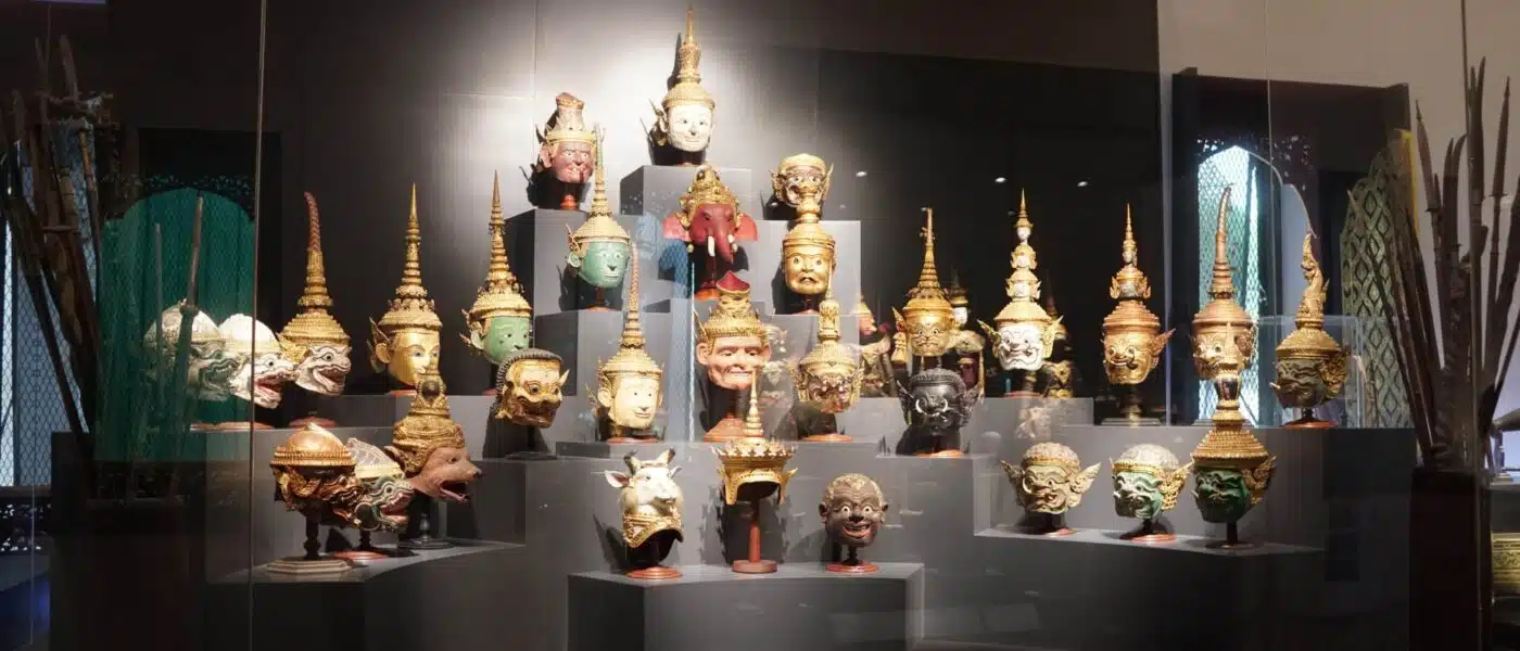 Classical Thai performance masks from the Ramakien