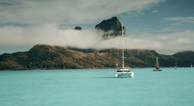 Catamarans in French Polynesia