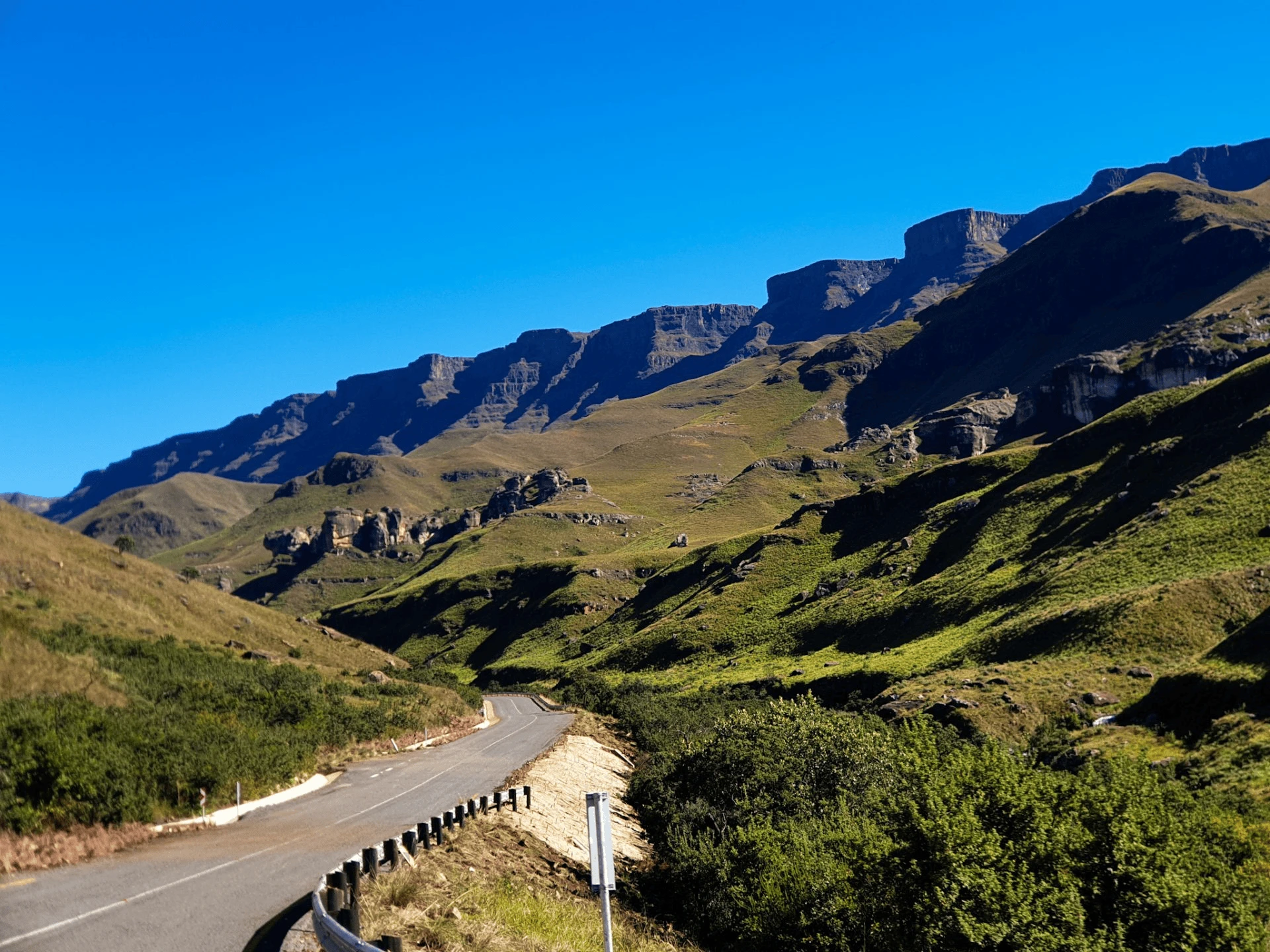 Into the mountains via the Sani Pass