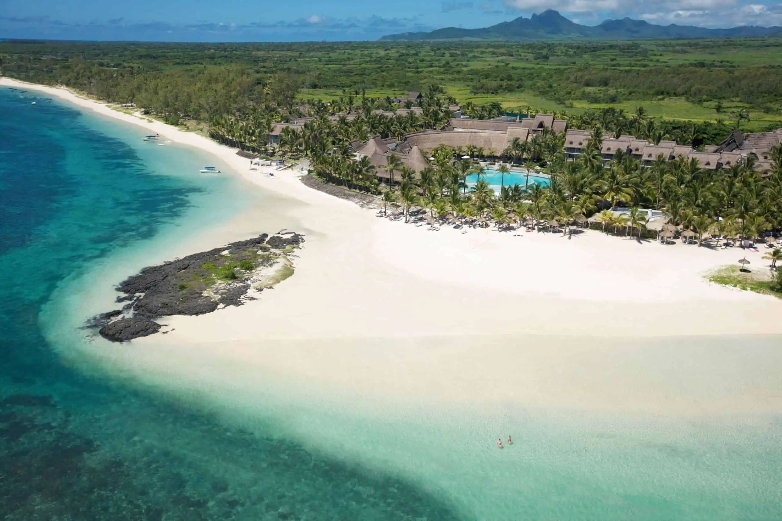 Lux Belle Mare Mauritius aerial photo