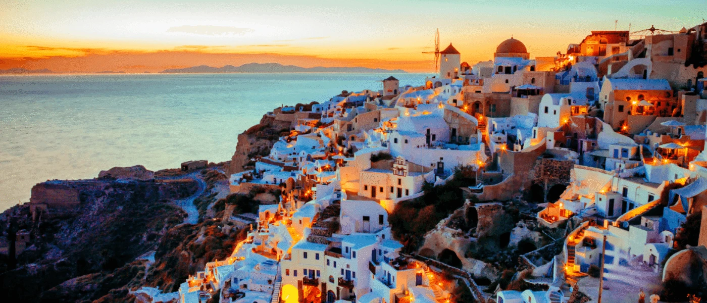 Sunset in Santorini