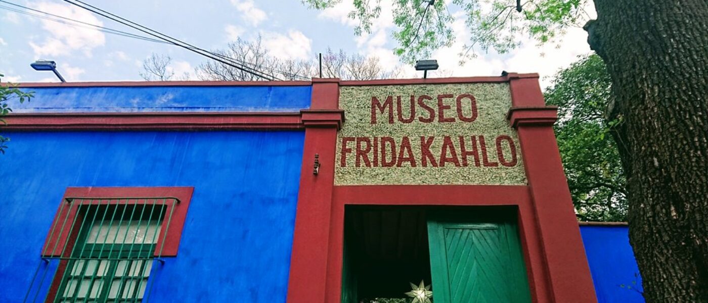 Frida Kahlo's easel and wheelchair in her studio at Casa Azul