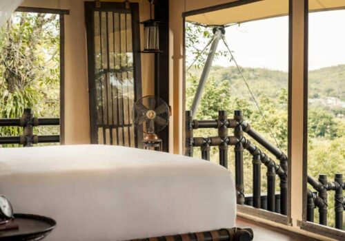 Deluxe Tent at Four Seasons Tented Camp Golden Triangle Thailand Deluxe Tent at Four Seasons Tented Camp Golden Triangle Thailand