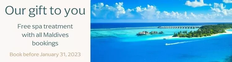 Free Maldives spa treatment