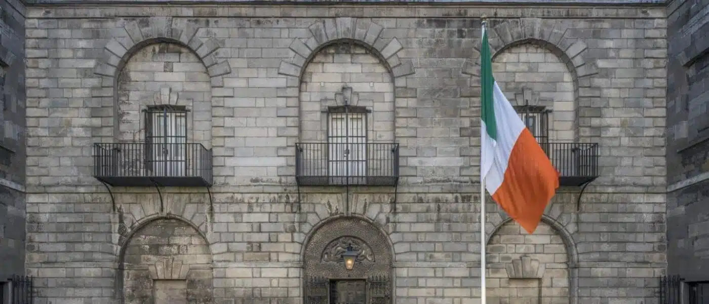 Cell corridor in the old west wing of Kilmainham Gaol