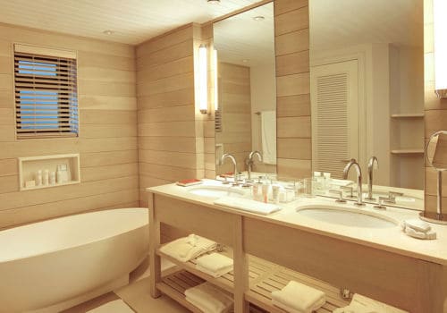 Bathroom at Lux Belle Mare Junior Suite Bathroom at Lux Belle Mare Junior Suite