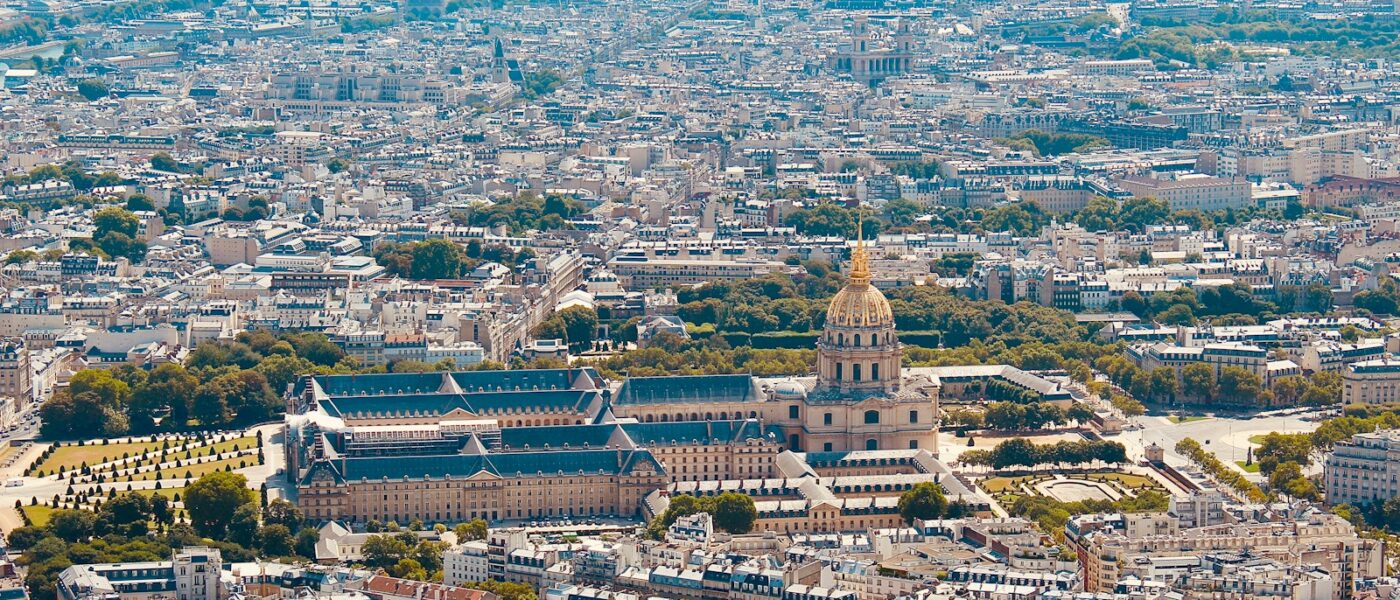 Facade of the Hôtel des Invalides in Paris