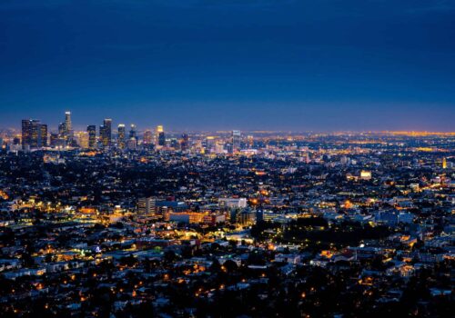 Los Angeles USA at night Los Angeles USA at night