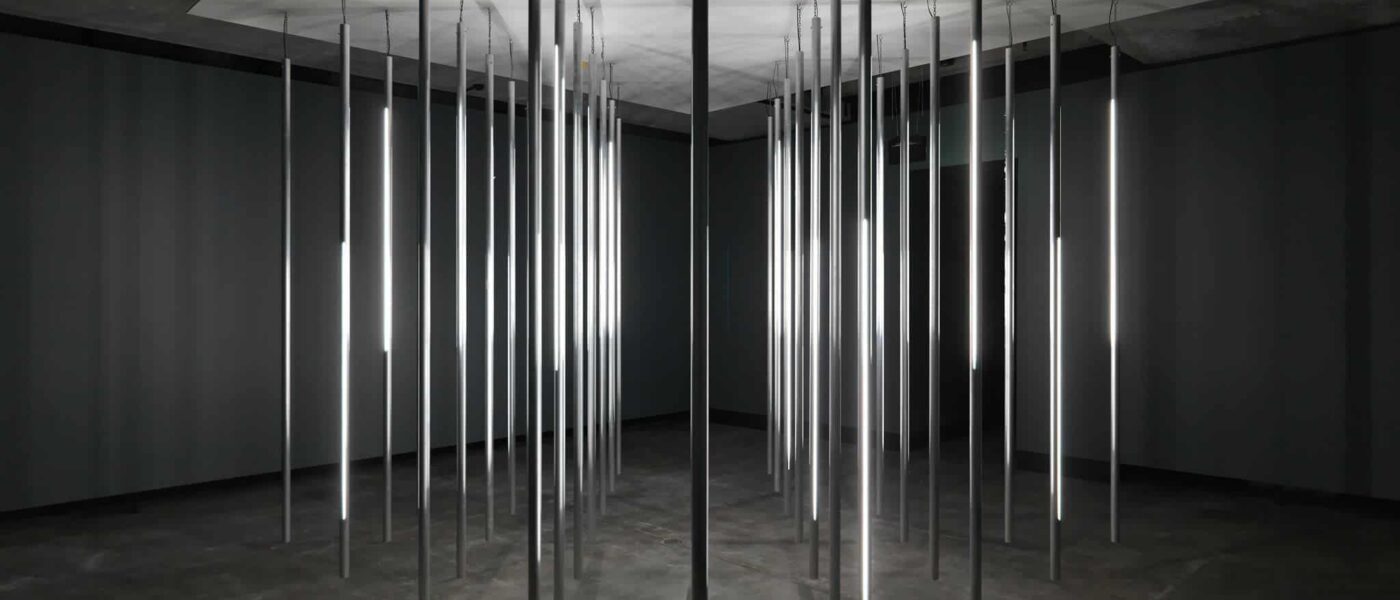 A quiet corridor in MONA after hours