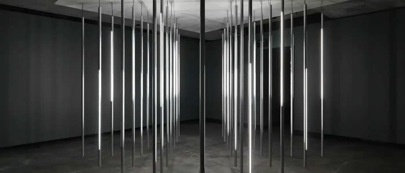 A quiet corridor in MONA after hours