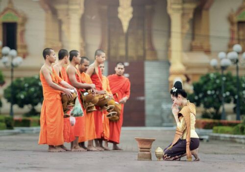 Monks in Bangkok Monks in Bangkok