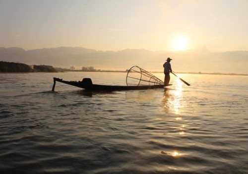 Fisherman on Inle Lake Myanmar Fisherman on Inle Lake Myanmar