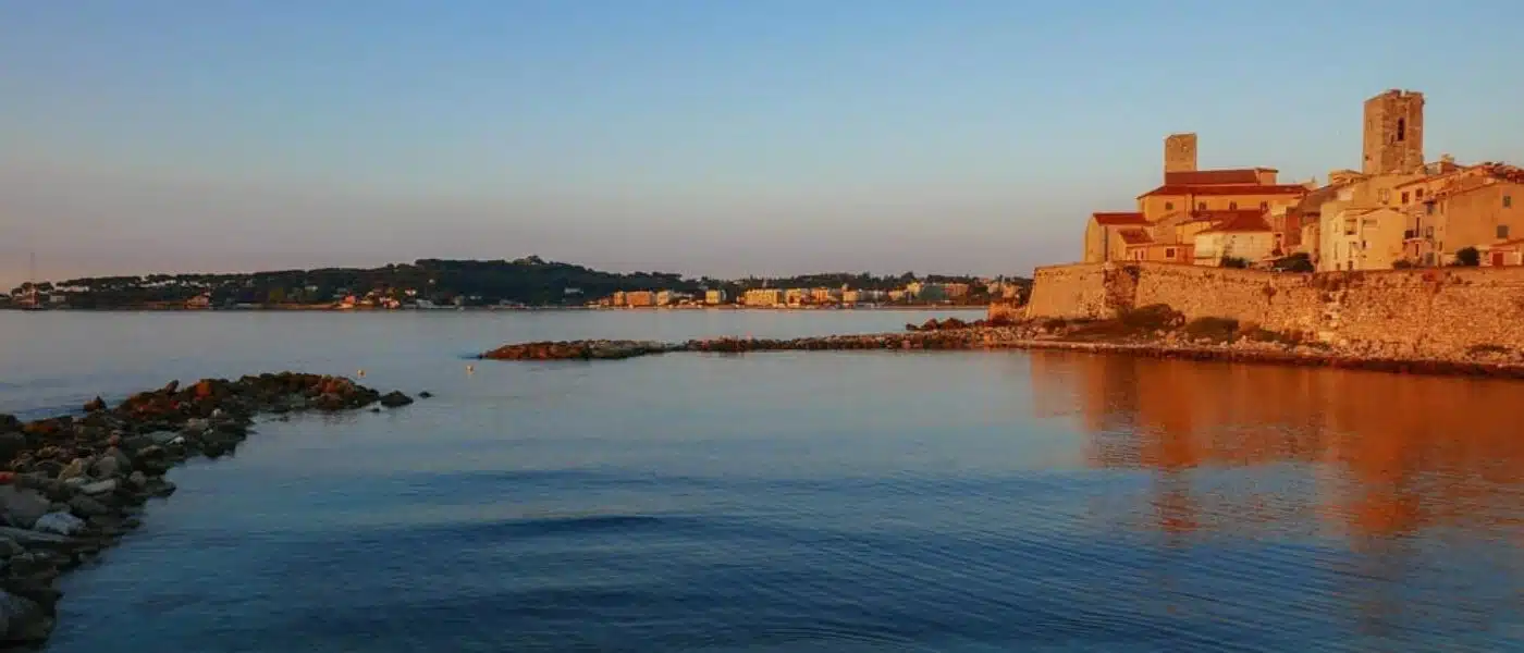 Sculptures on the seaward terrace of the Musée Picasso, Antibes