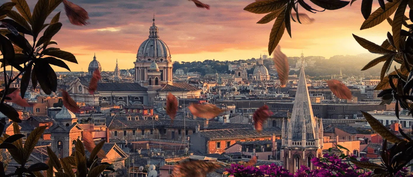 Private terrace overlooking Renaissance rooftops near Via Giulia