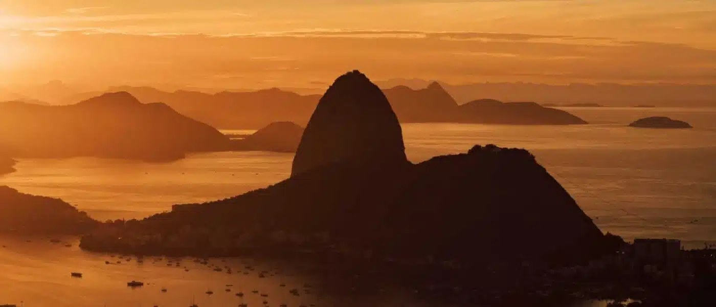 Rio de Janeiro's skyline and mountains