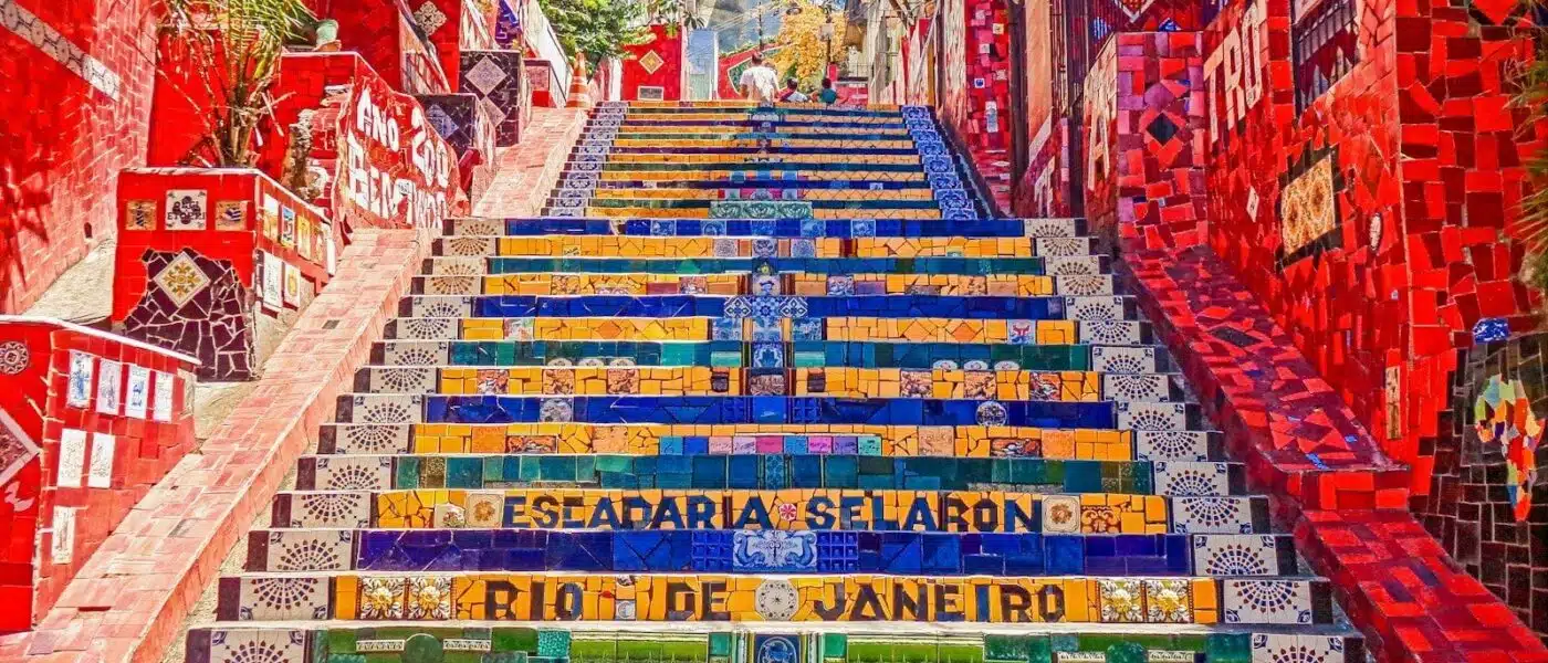 The mosaic-tiled Selarón Steps