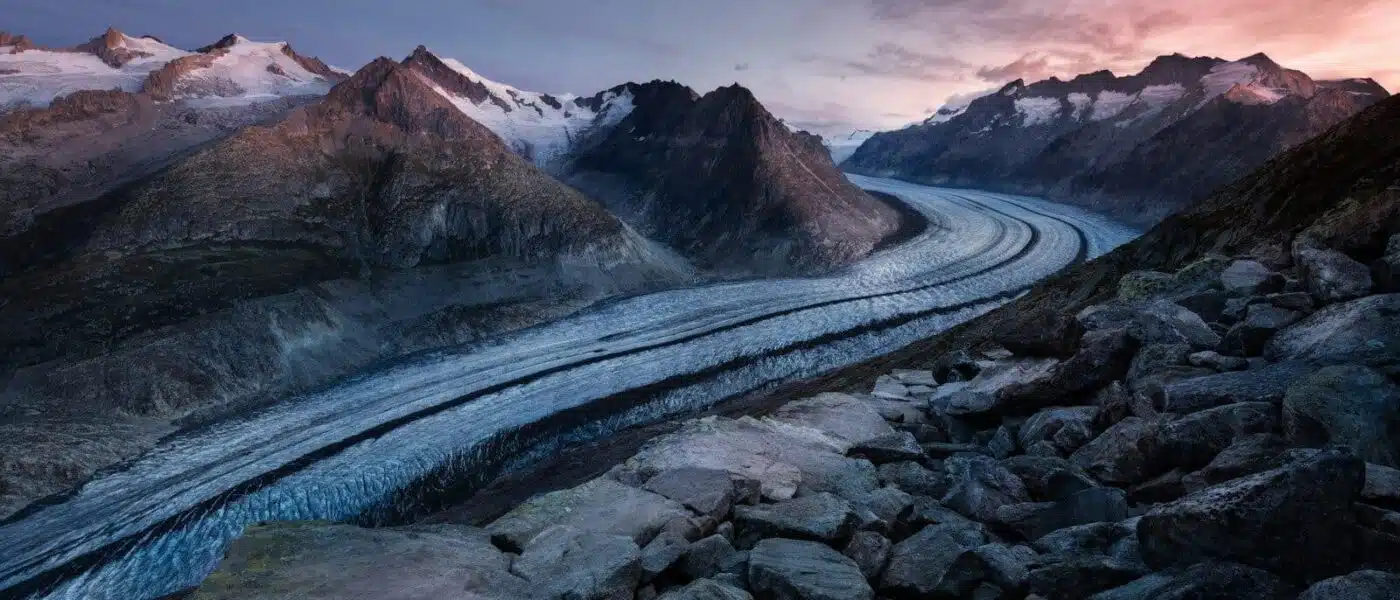 Theodul Pass crossing between Switzerland and Italy