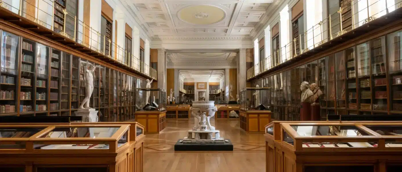Classical sculpture gallery at the British Museum