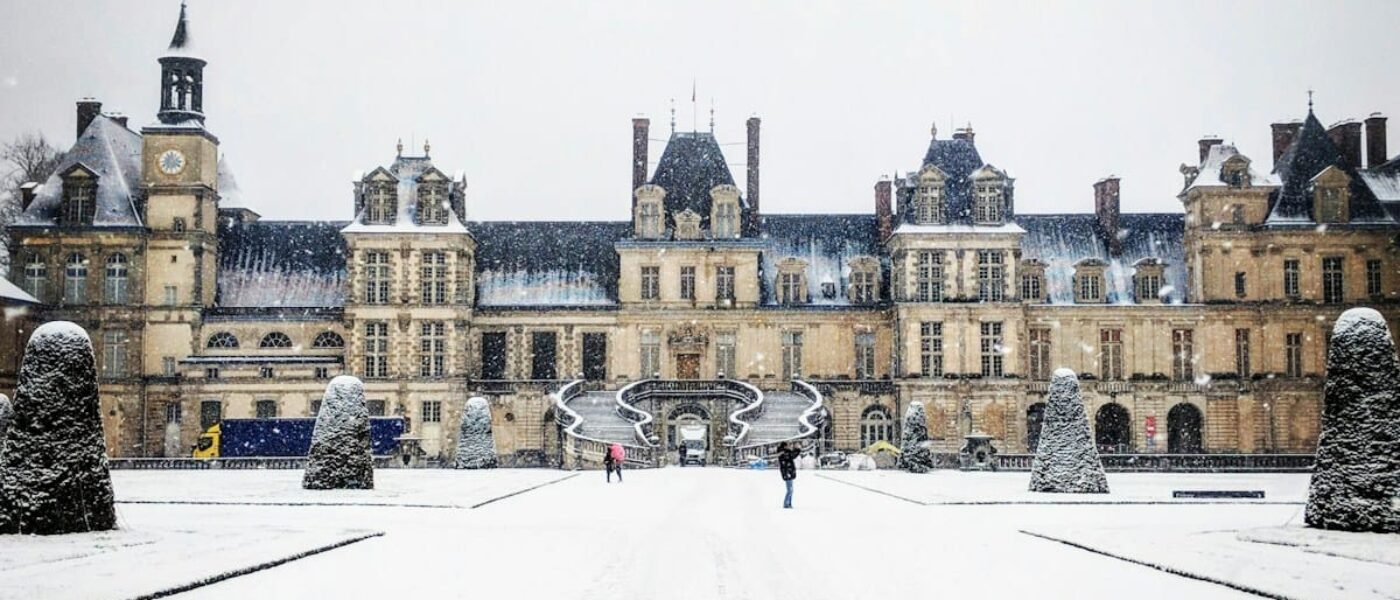 Renaissance facade of the Château de Fontainebleau