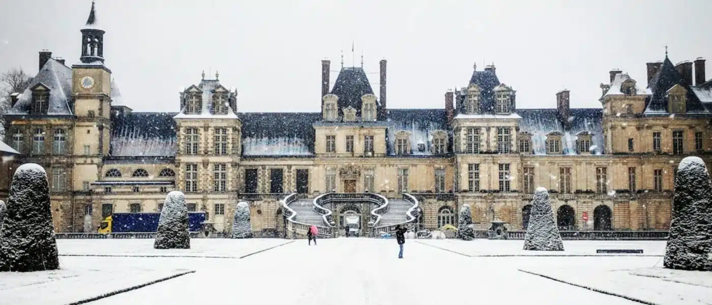 Renaissance facade of the Château de Fontainebleau