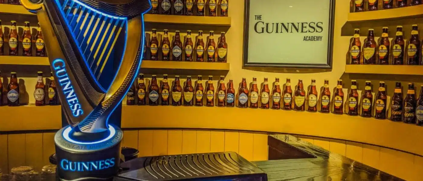Private tasting bar on the fourth floor of the Guinness Storehouse