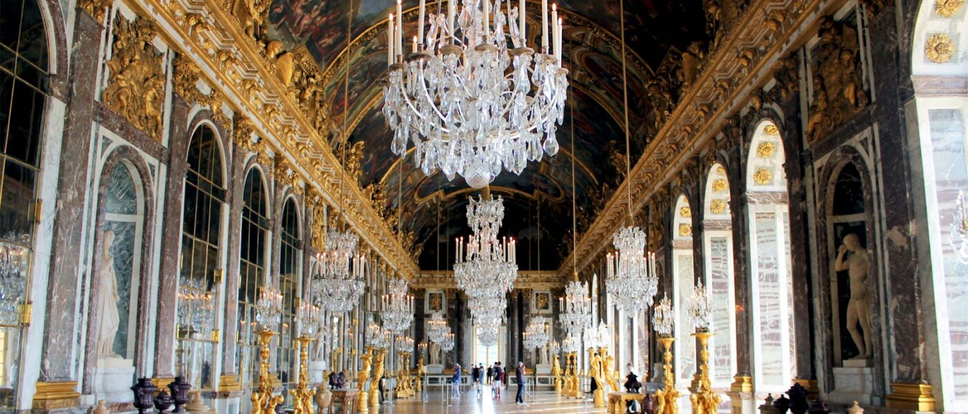 Carved and gilded woodwork in the Private Apartments at Versailles