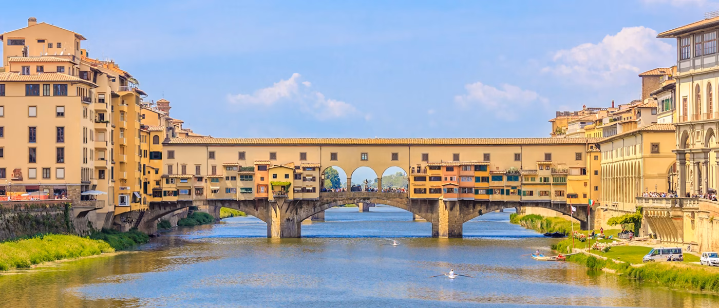 Ponte Vecchio with the Vasari Corridor along its upper level