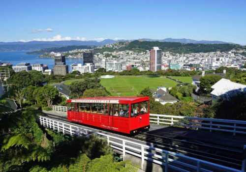 Wellington New Zealand cable car Wellington New Zealand cable car