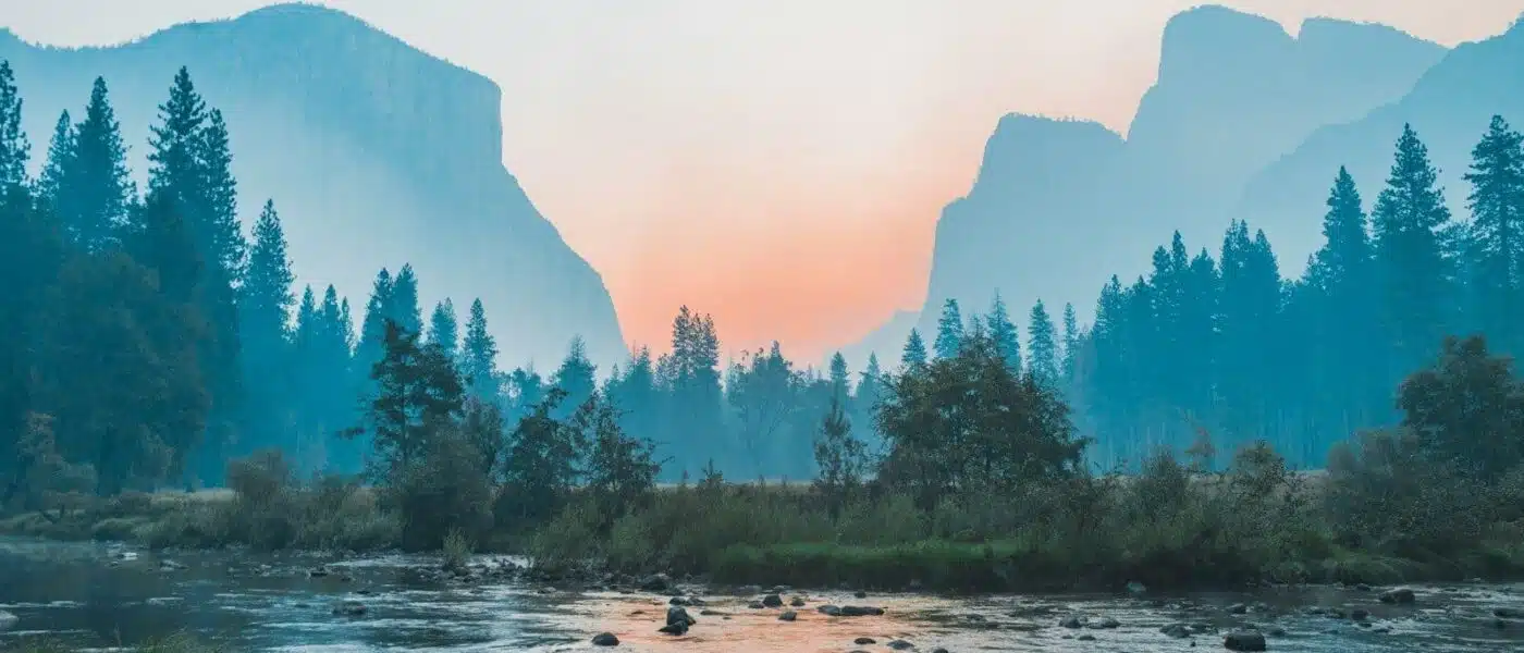 Tuolumne Meadows stretching toward granite domes in the high country