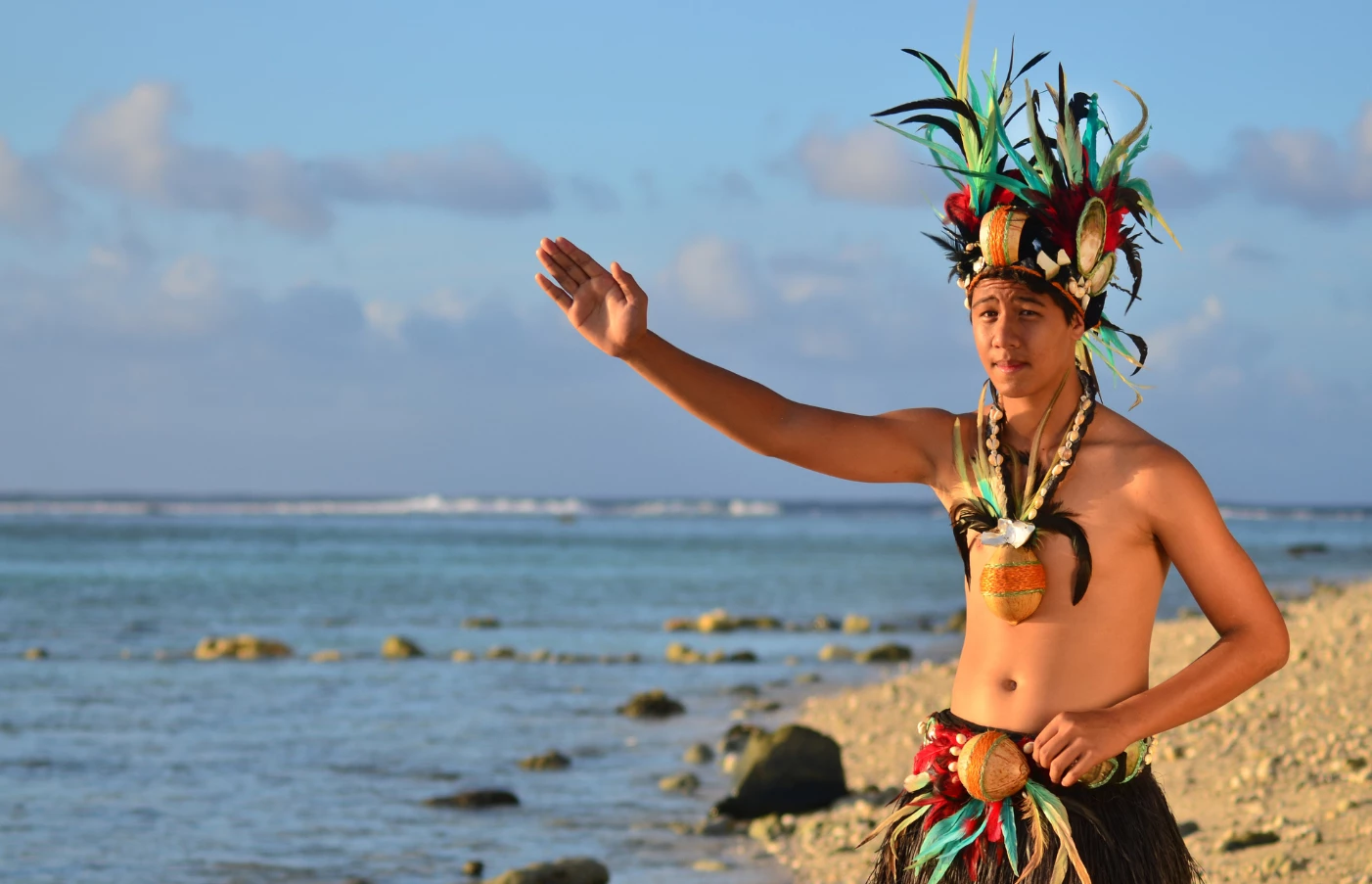 French Polynesia dancer