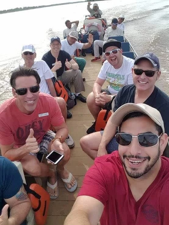 Anthony Dowlatshahi on a group trip with gay travel company OutOfOffice.com