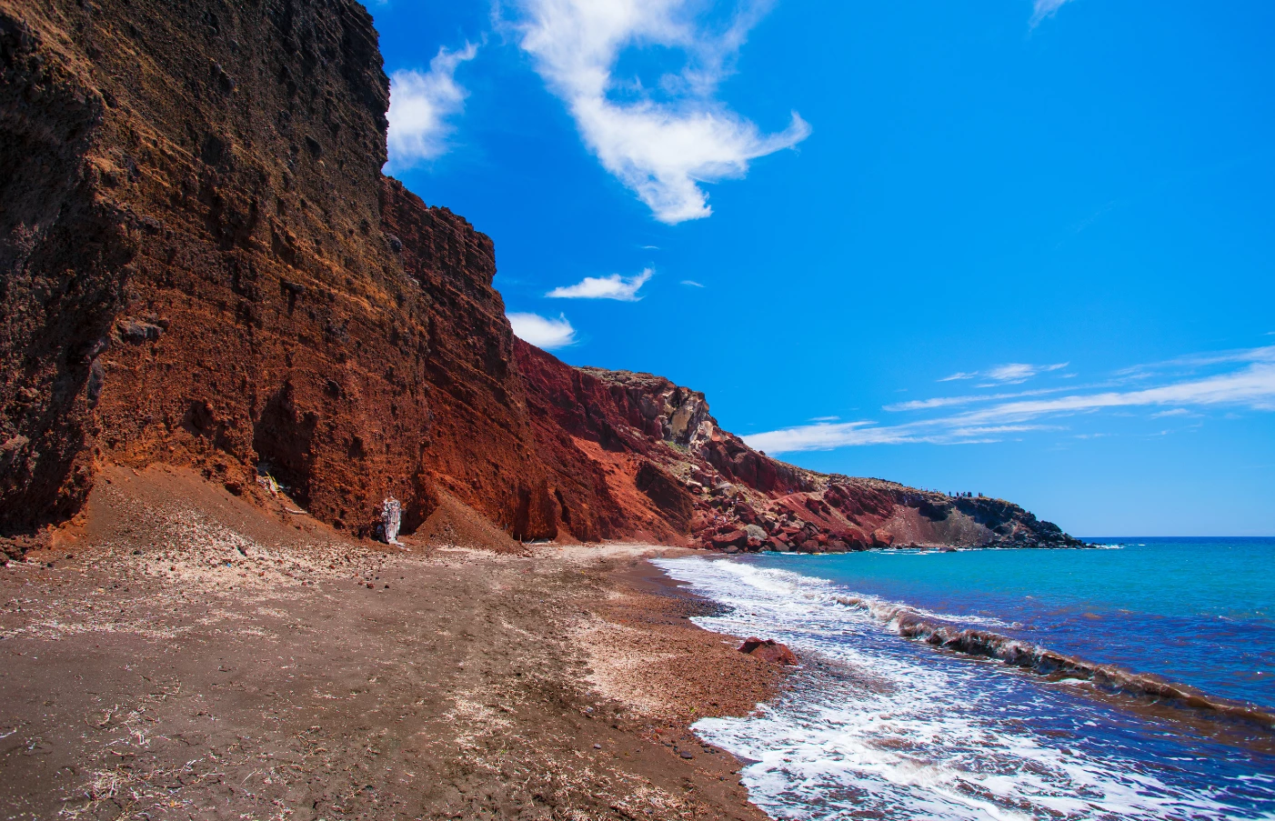 red beach santorini