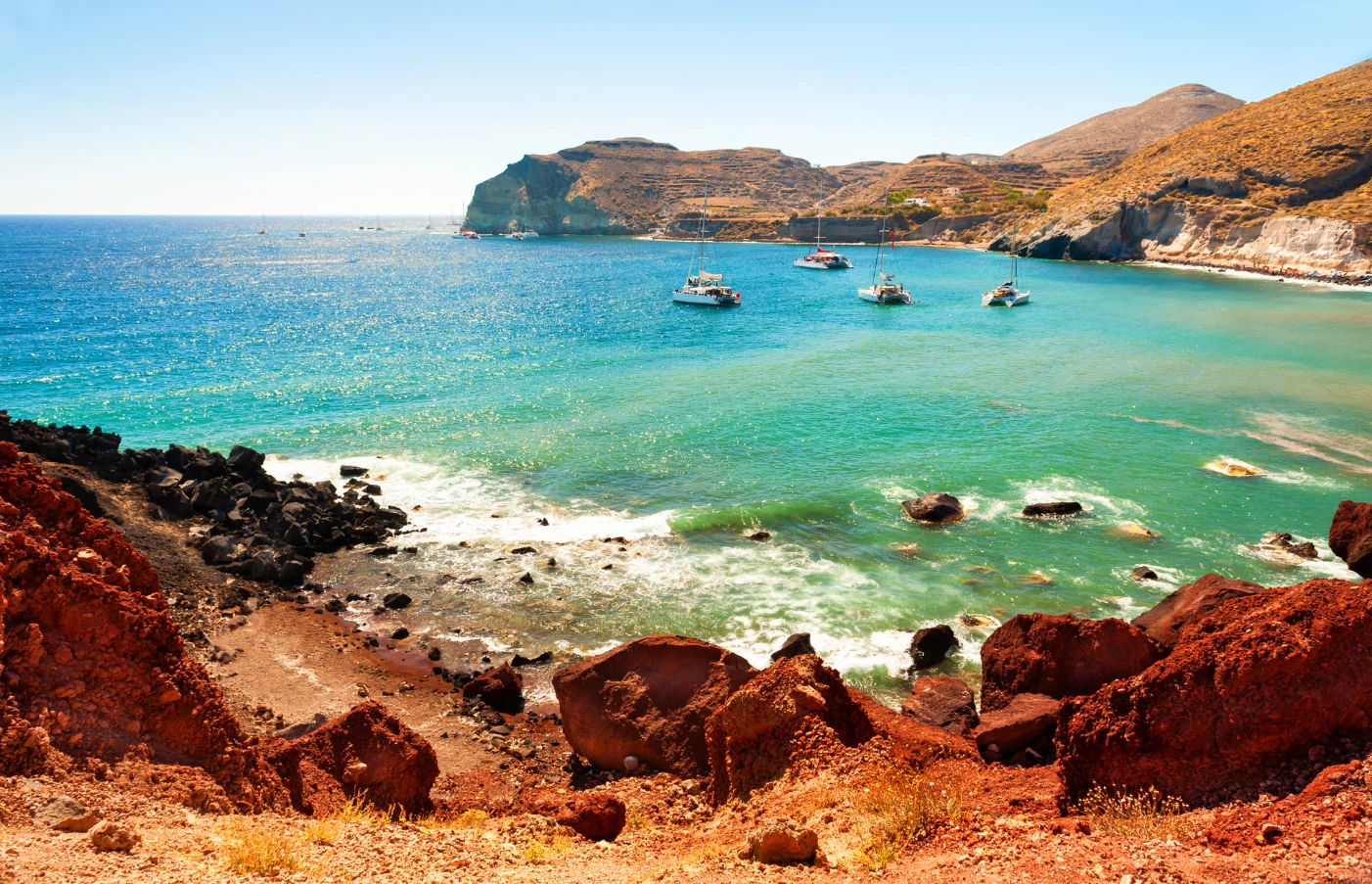 red beach santorini